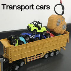 KNACKTOYZ RC Dump Truck rear view with trailer coupling for immersive setup