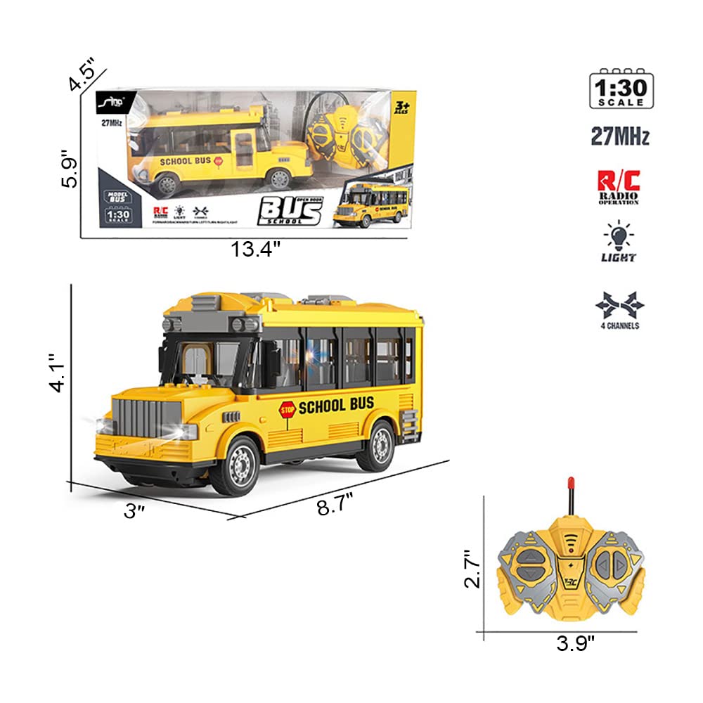 Durable KNACKTOYZ RC School Bus body made of ABS plastic for rough play.