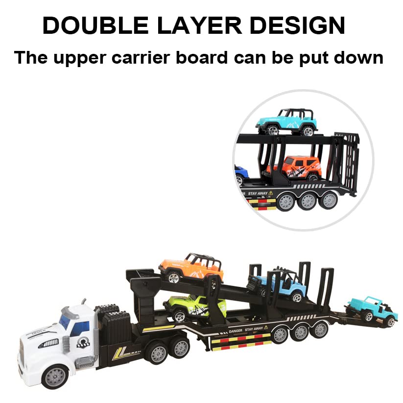 KNACKTOYZ RC truck lights on for engaging night-time action.