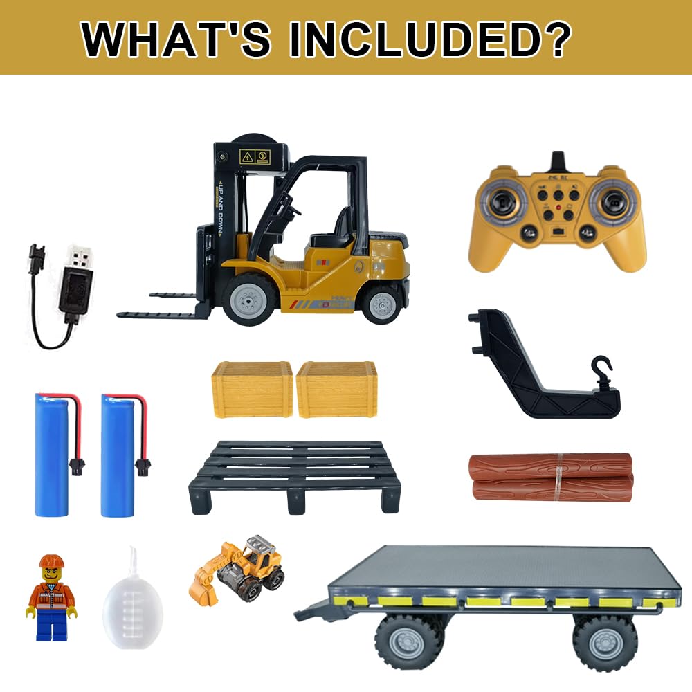 KNACKTOYZ realistic forklift design reflecting real machine for imaginative play