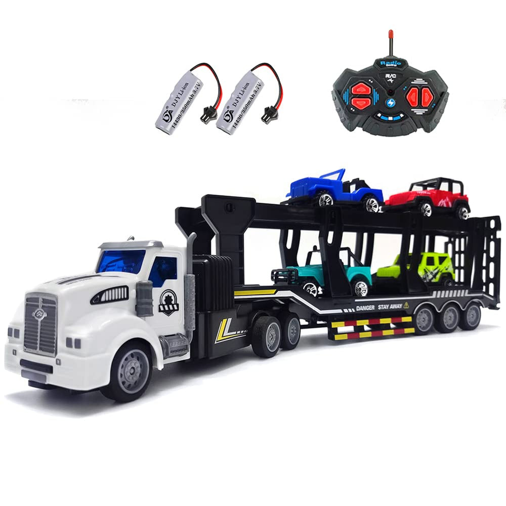KNACKTOYZ transport-truck-with-cars for realistic pretend play.