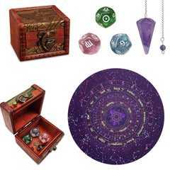 Knana wooden pendulum board for dowsing and divination sessions.
