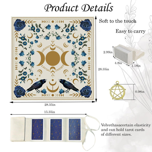 Knana Tarot Card Bag in velvet protects cards in between sessions