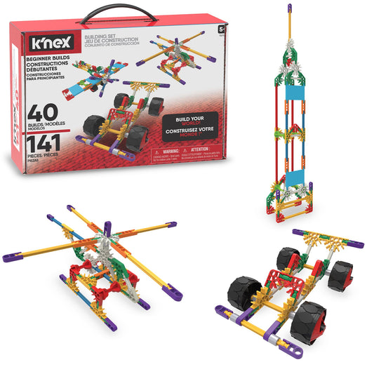 K'NEX 40-model set parts — versatile pieces for creative construction and hands-on problem solving.