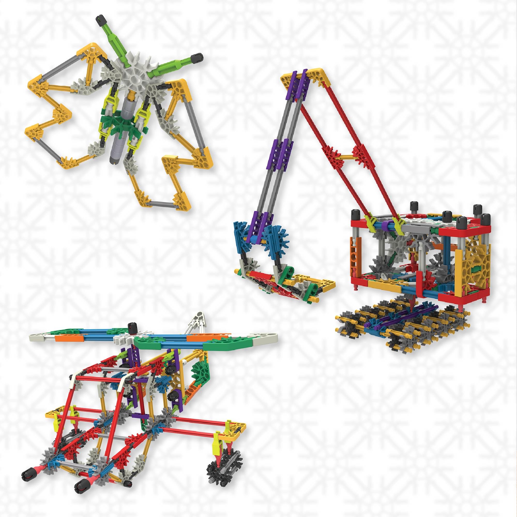 K'NEX Adventure Wheels storage keeps parts organized in a chest.