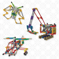 K'NEX Adventure Wheels storage keeps parts organized in a chest.