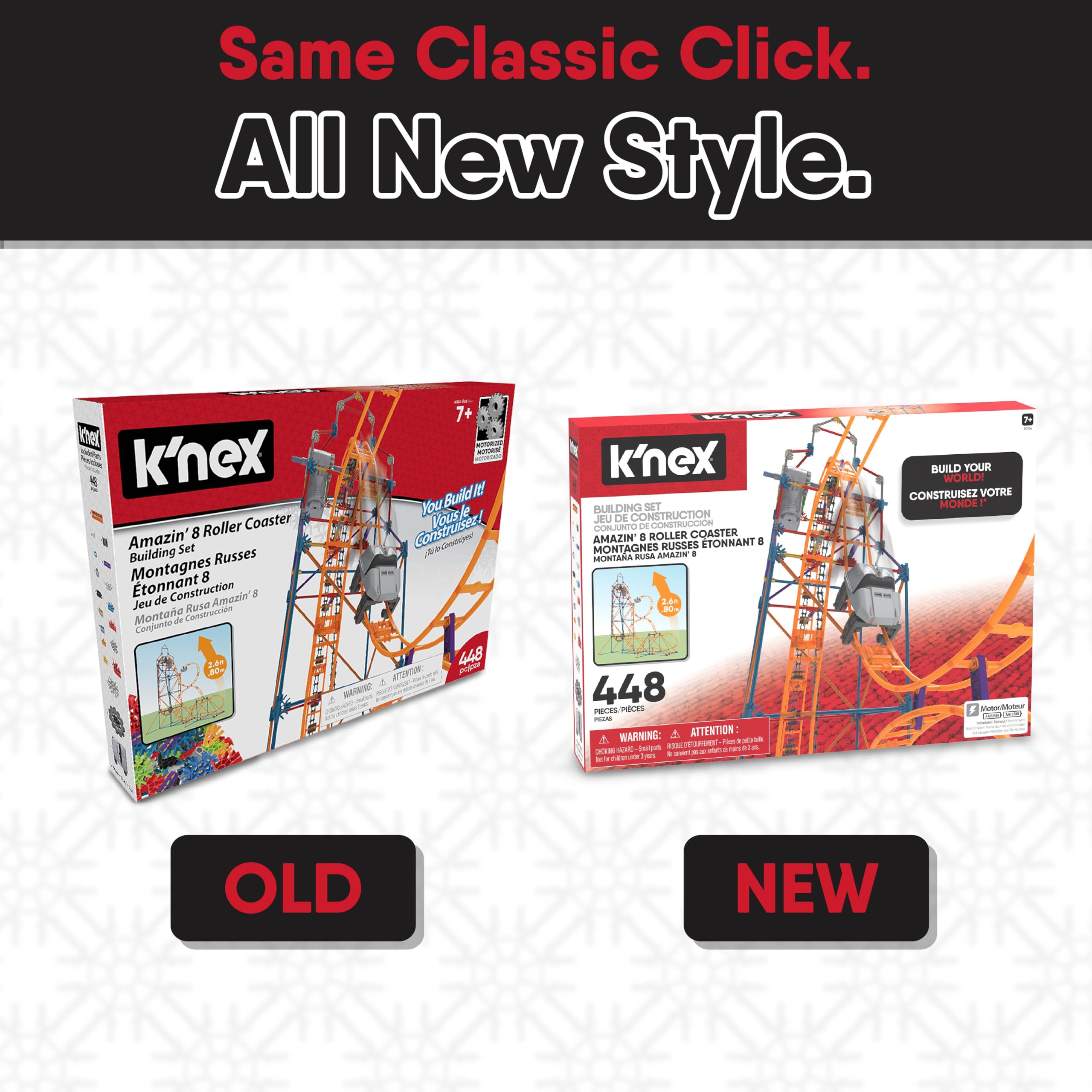 K'NEX Amazin' 8 Coaster fosters hands-on play and STEM skills.