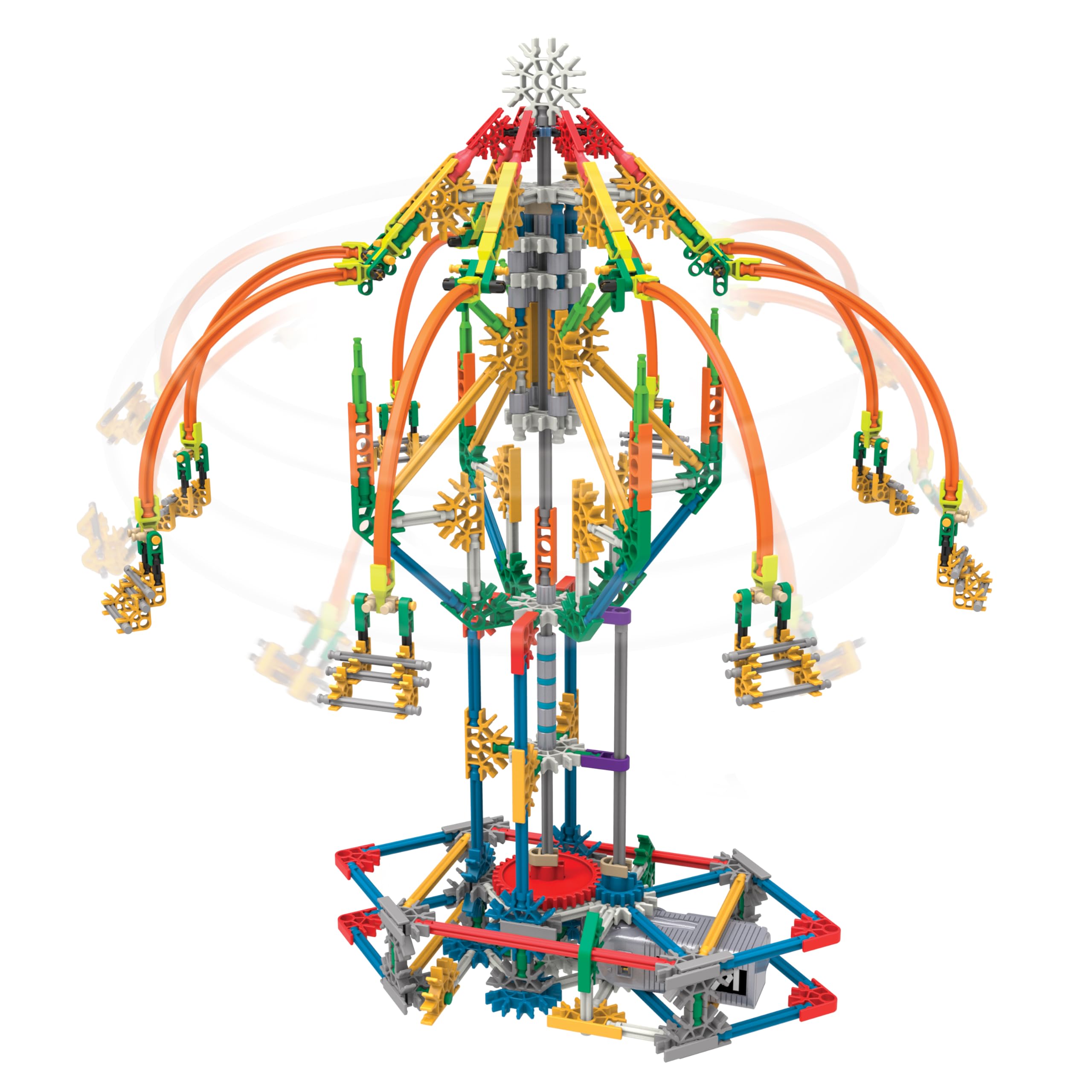 K'NEX gears and connectors close-up to spark imaginative construction play.