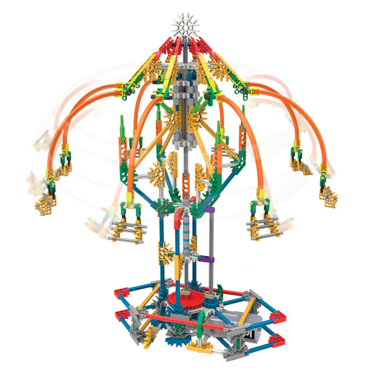 K'NEX gears and connectors close-up to spark imaginative construction play.