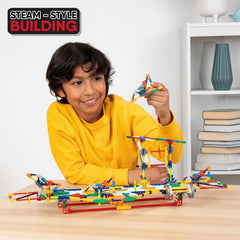 K'NEX moving models showcase interactive, functional builds.