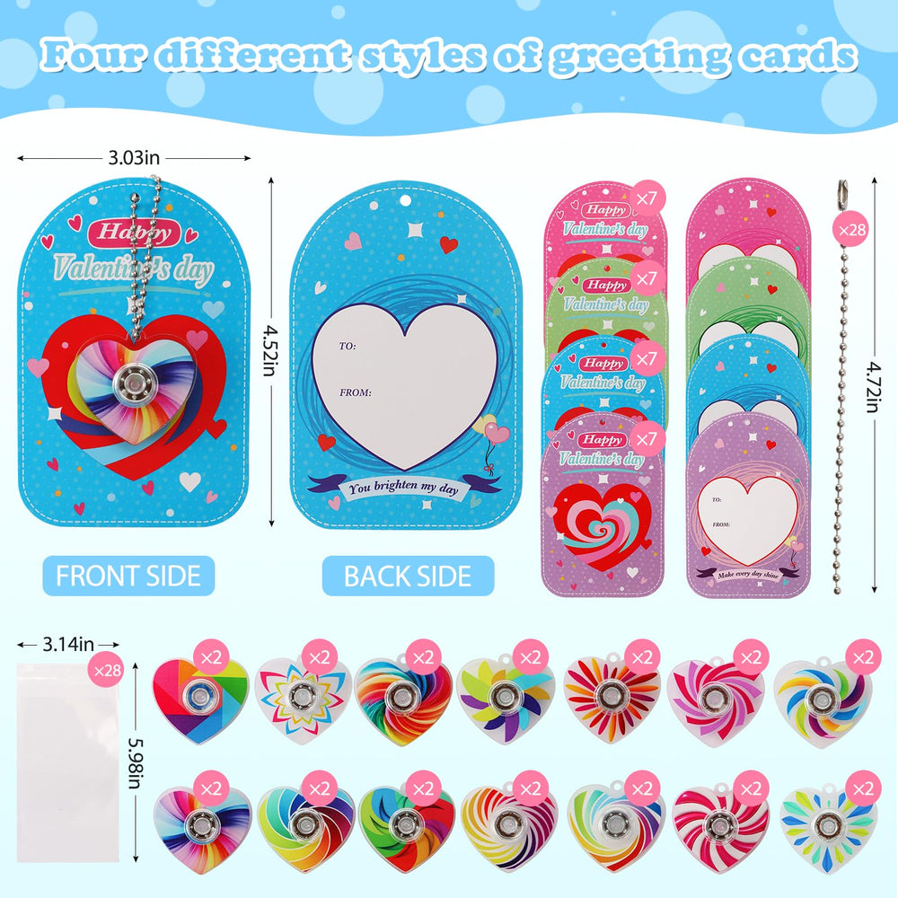 KNFINNDUU heart-shaped spinner patterns offering colorful visuals and tactile fun
