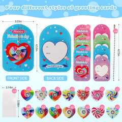 KNFINNDUU heart-shaped spinner patterns offering colorful visuals and tactile fun
