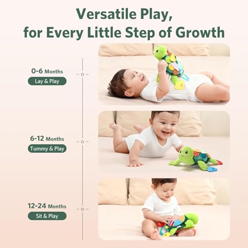 Knirose Turtle Sensory Toy Machine-Washable design simplifies cleaning.