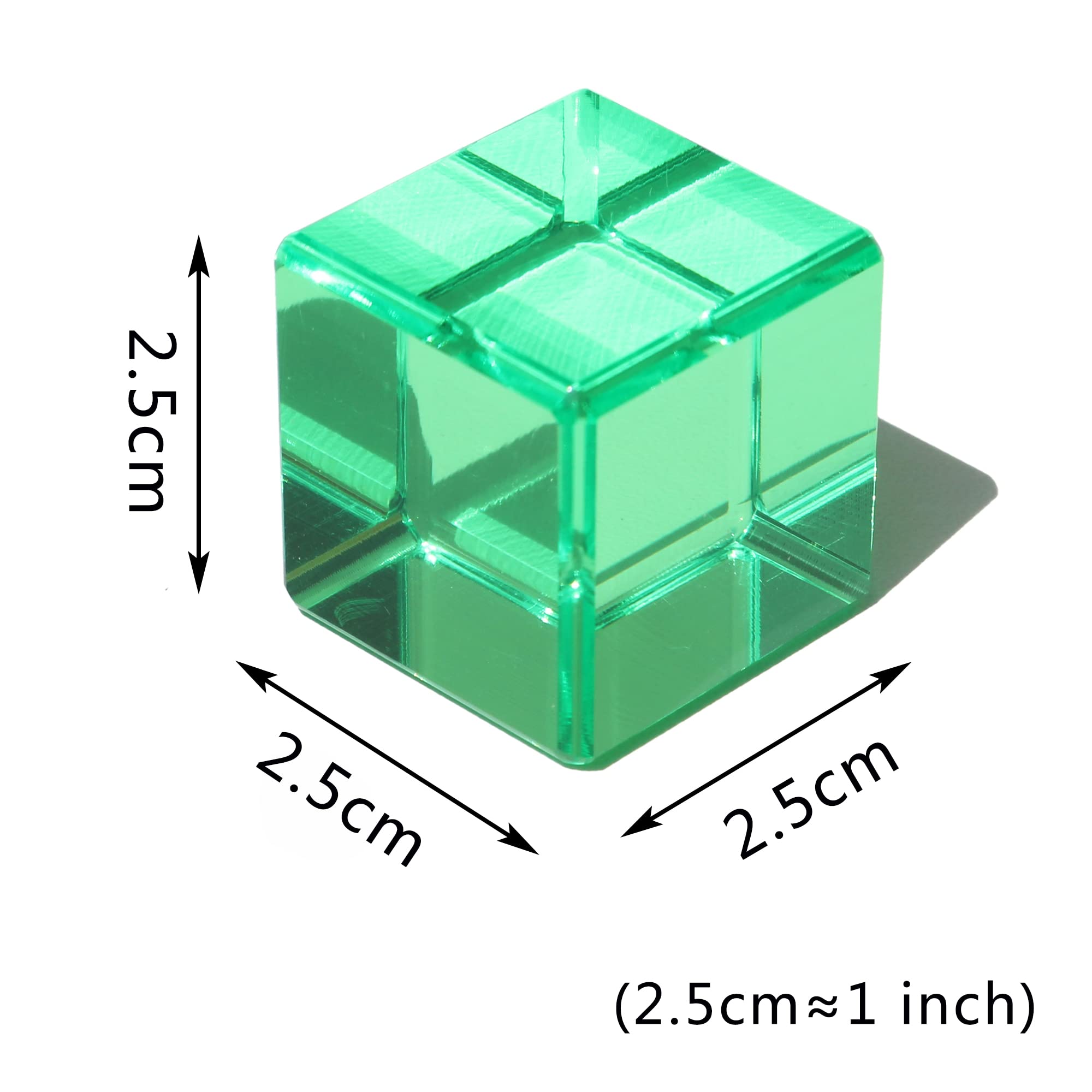 KOAICS Rainbow Crystal Cubes create color shadows on a light table for immersive learning