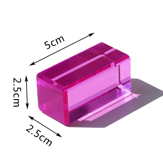KOAICS Rainbow Crystal Strip Blocks colorful slices highlight clear, vivid colors for tactile play
