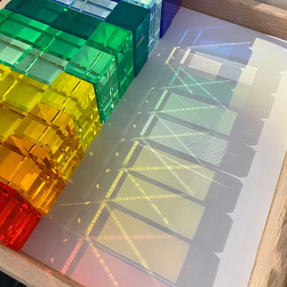 KOAICS Rainbow Crystal Strip Blocks gift-ready-pack ideal for birthdays and holidays