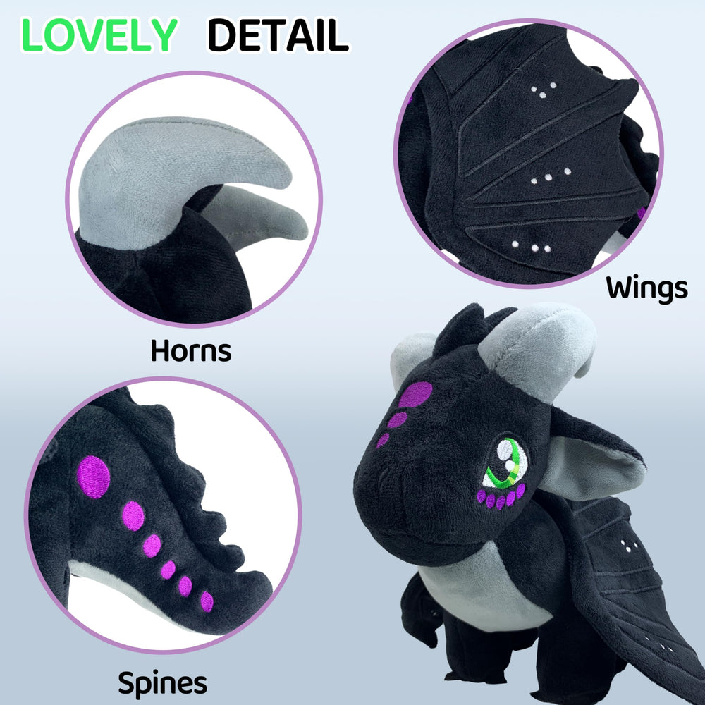Kobataro Wings dragon plush toy with standable tail for display