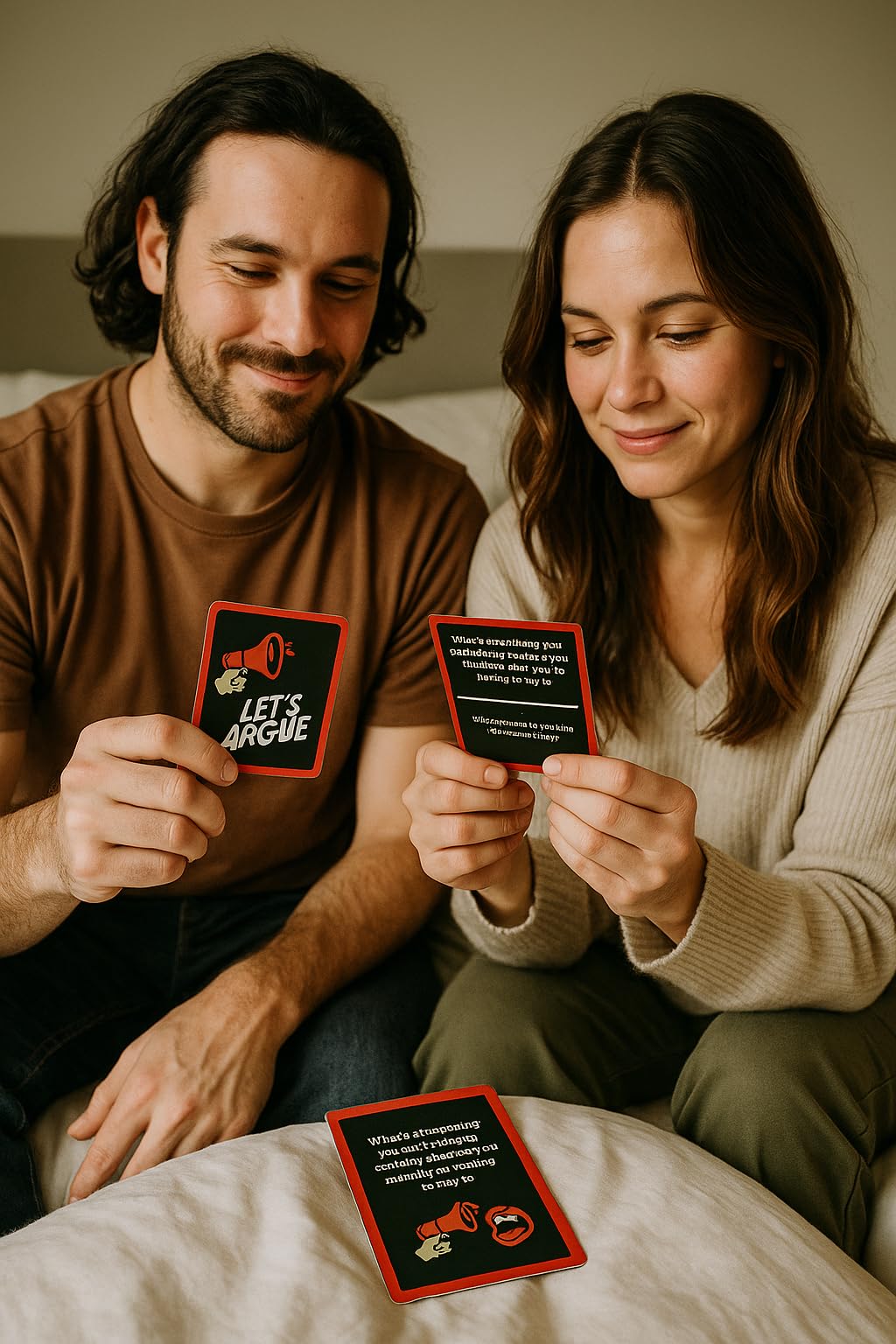 Kocak Gold Let’s Argue features 60 conversation cards to spark debate.