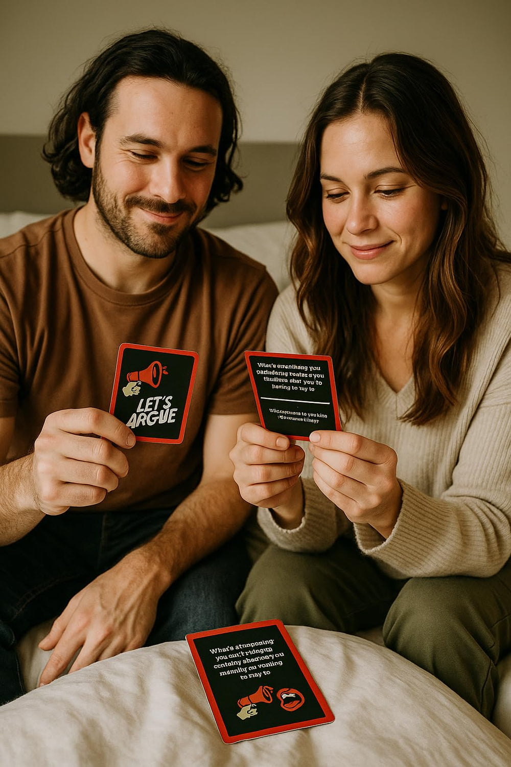 Kocak Gold Let’s Argue features 60 conversation cards to spark debate.