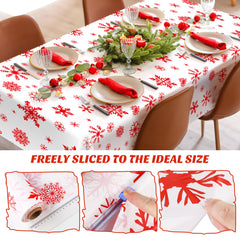 Kochorie easy cut tablecloth shown with cutter box for trimming