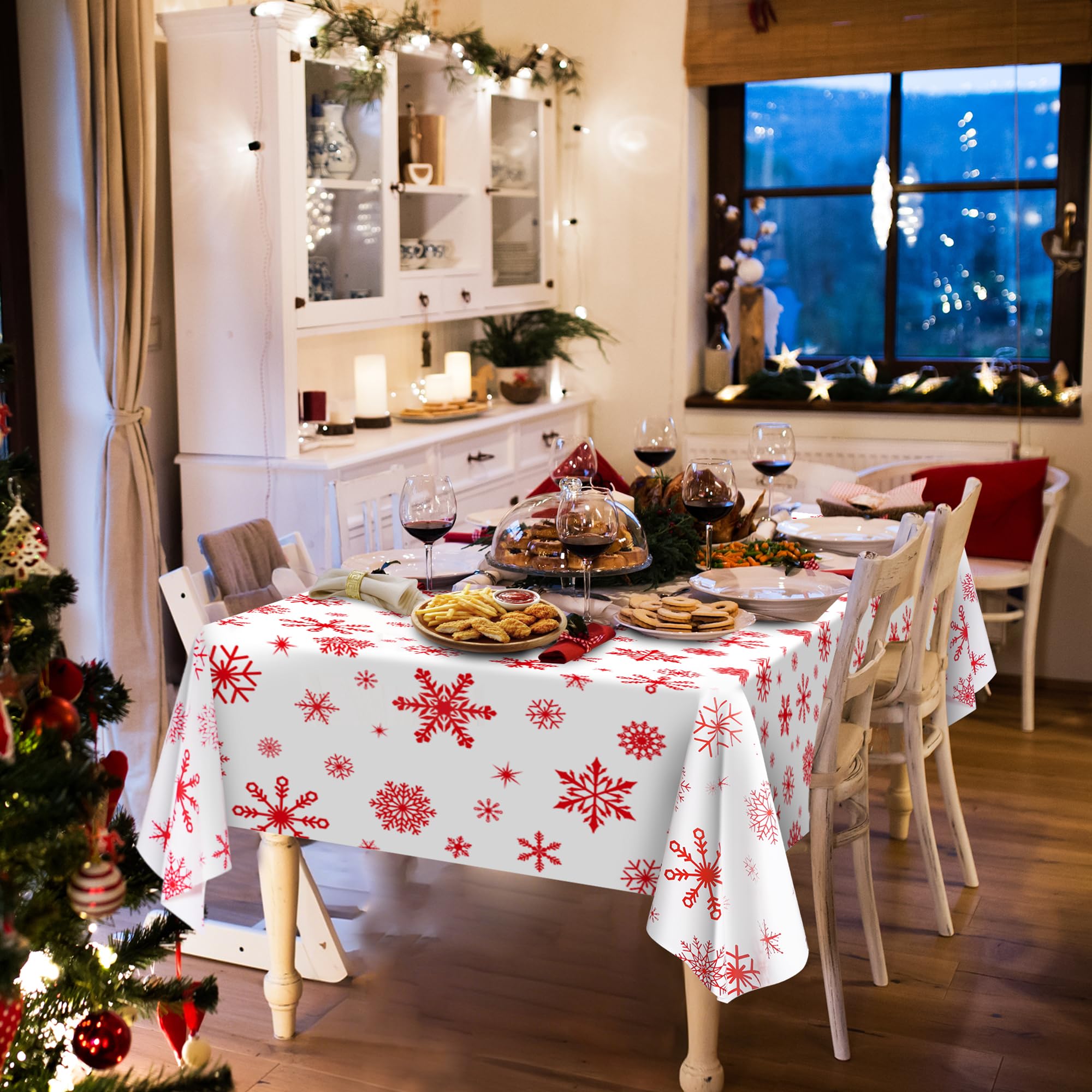 Kochorie snowflake backdrop for festive photo setup