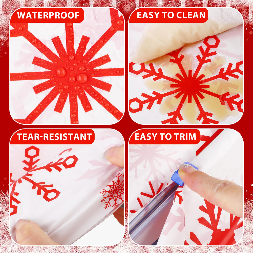 Waterproof PE material protecting surfaces during winter celebrations