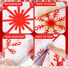 Waterproof PE material protecting surfaces during winter celebrations