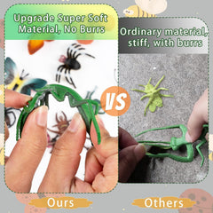 Kockuu fake bug set spider toy for Halloween and science demos