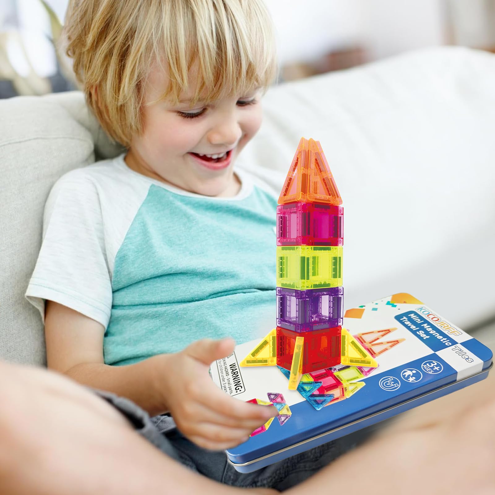 Kocojrff colorful geometric shapes spark imagination during play.