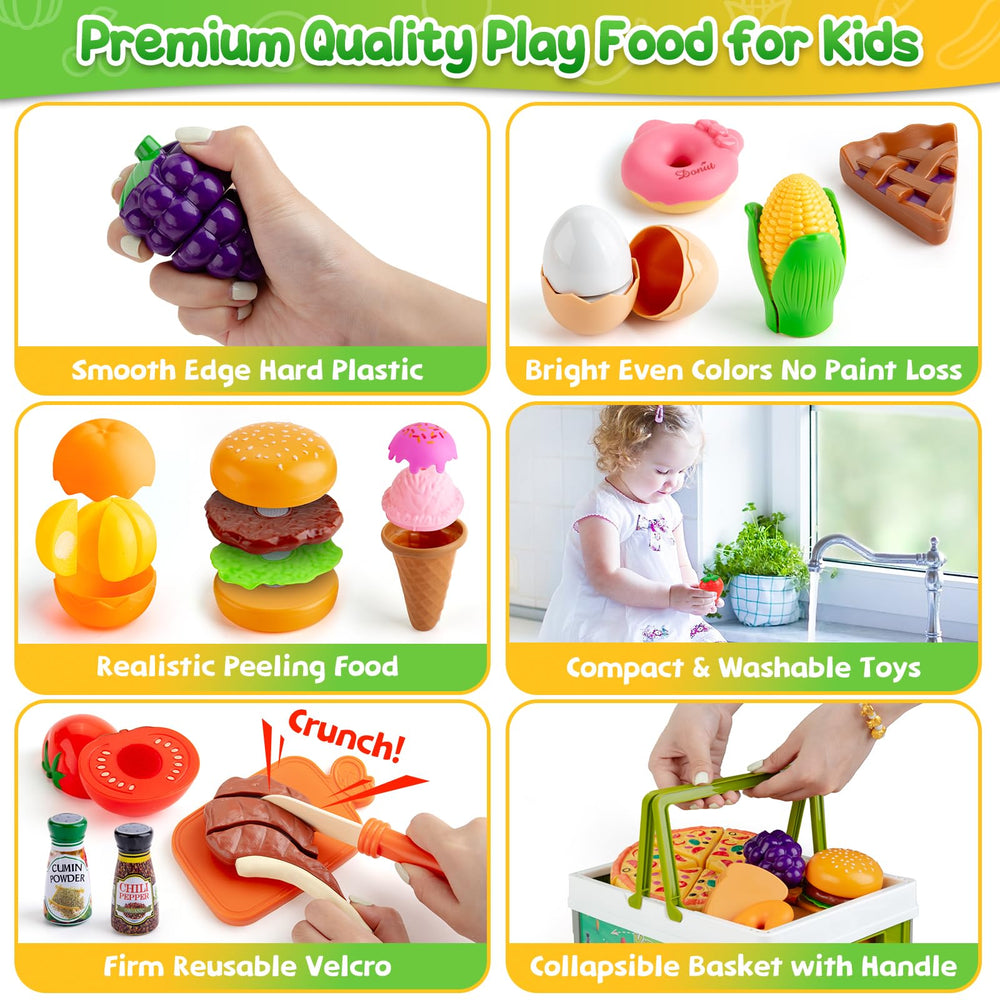 KODATEK vegetables set enhances color recognition while kids slice and explore textures