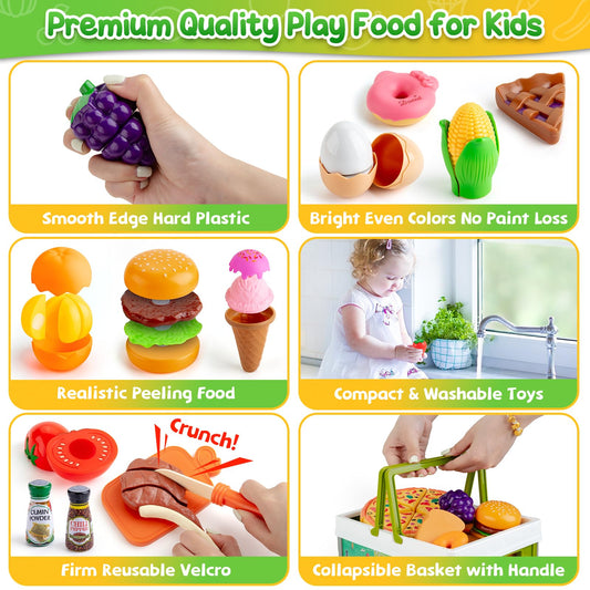 KODATEK vegetables set enhances color recognition while kids slice and explore textures