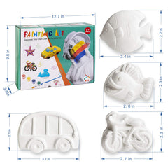 KODATEK stickers collection enhances personalization and finishing touches on plaster figurines.