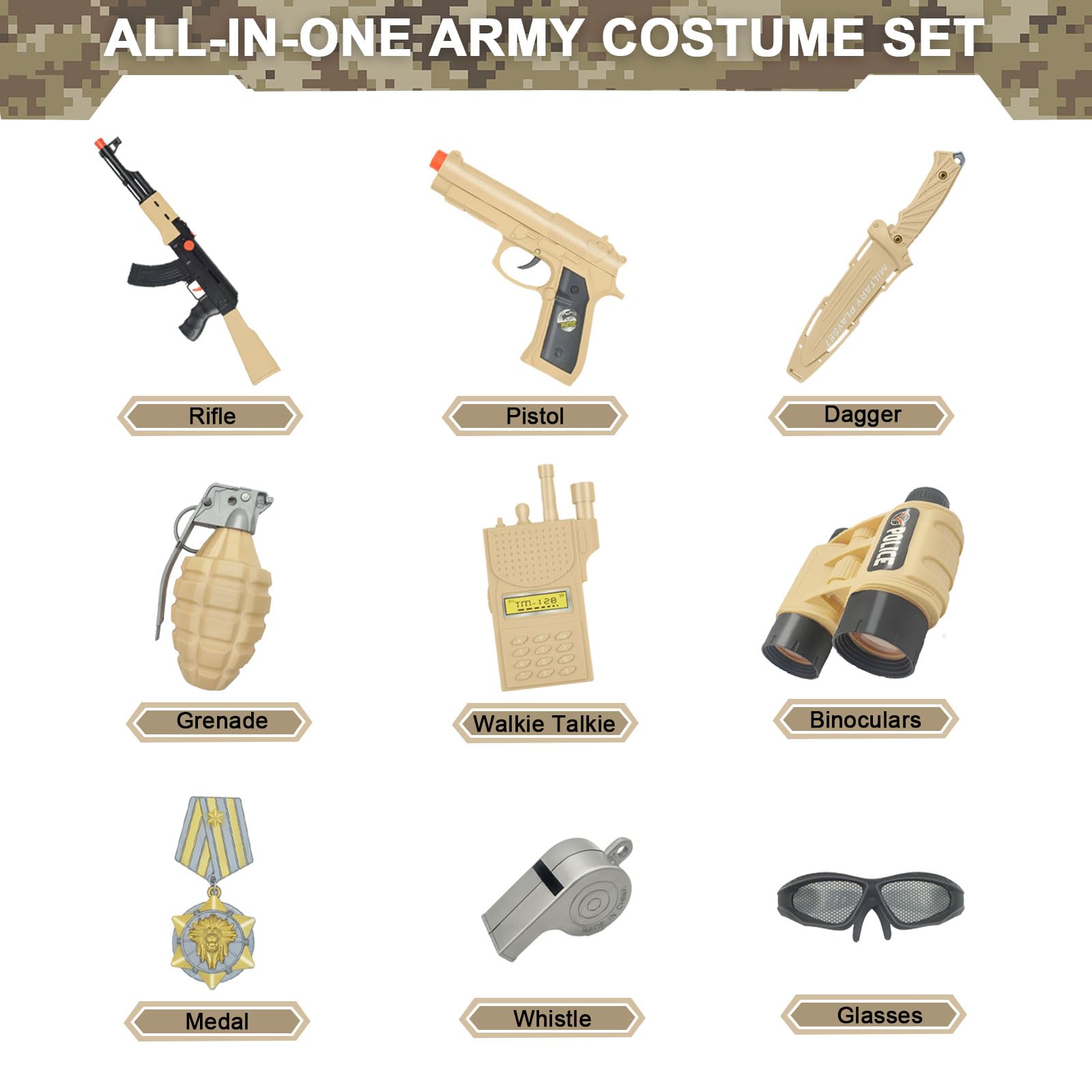 Kodvinp Army costume belt to secure the outfit comfortably