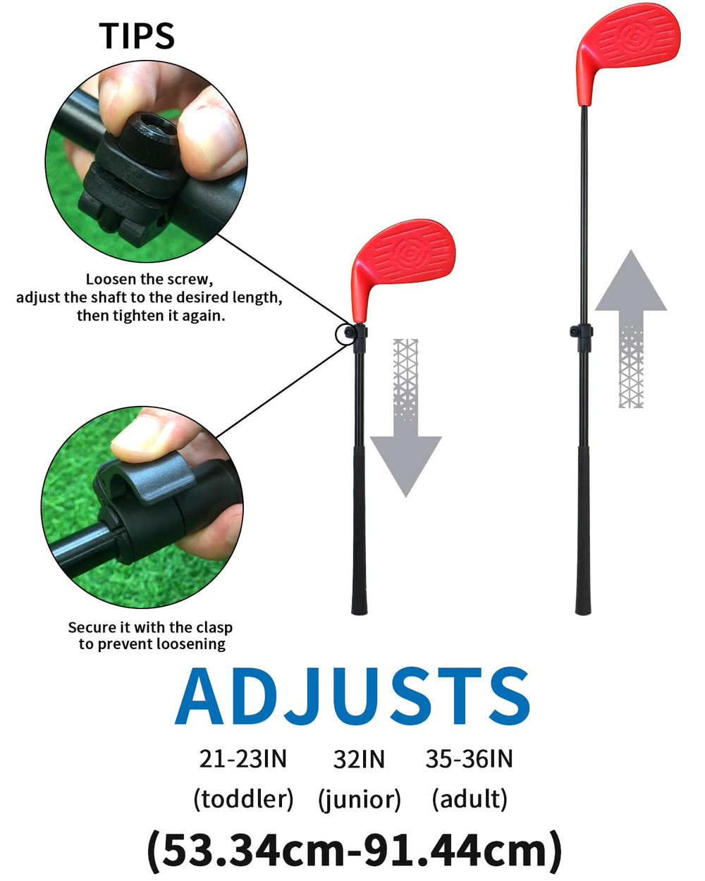 KOFULL adult-friendly toy golf set for relaxed backyard fun