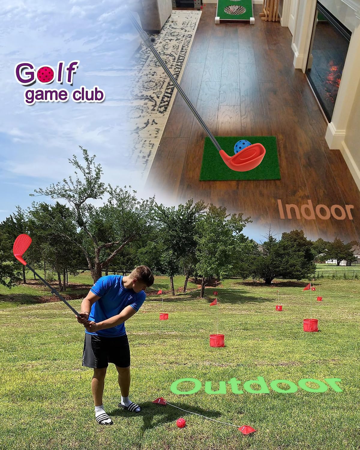 KOFULL adjustable-height clubs suit players from 21 to 36 inches