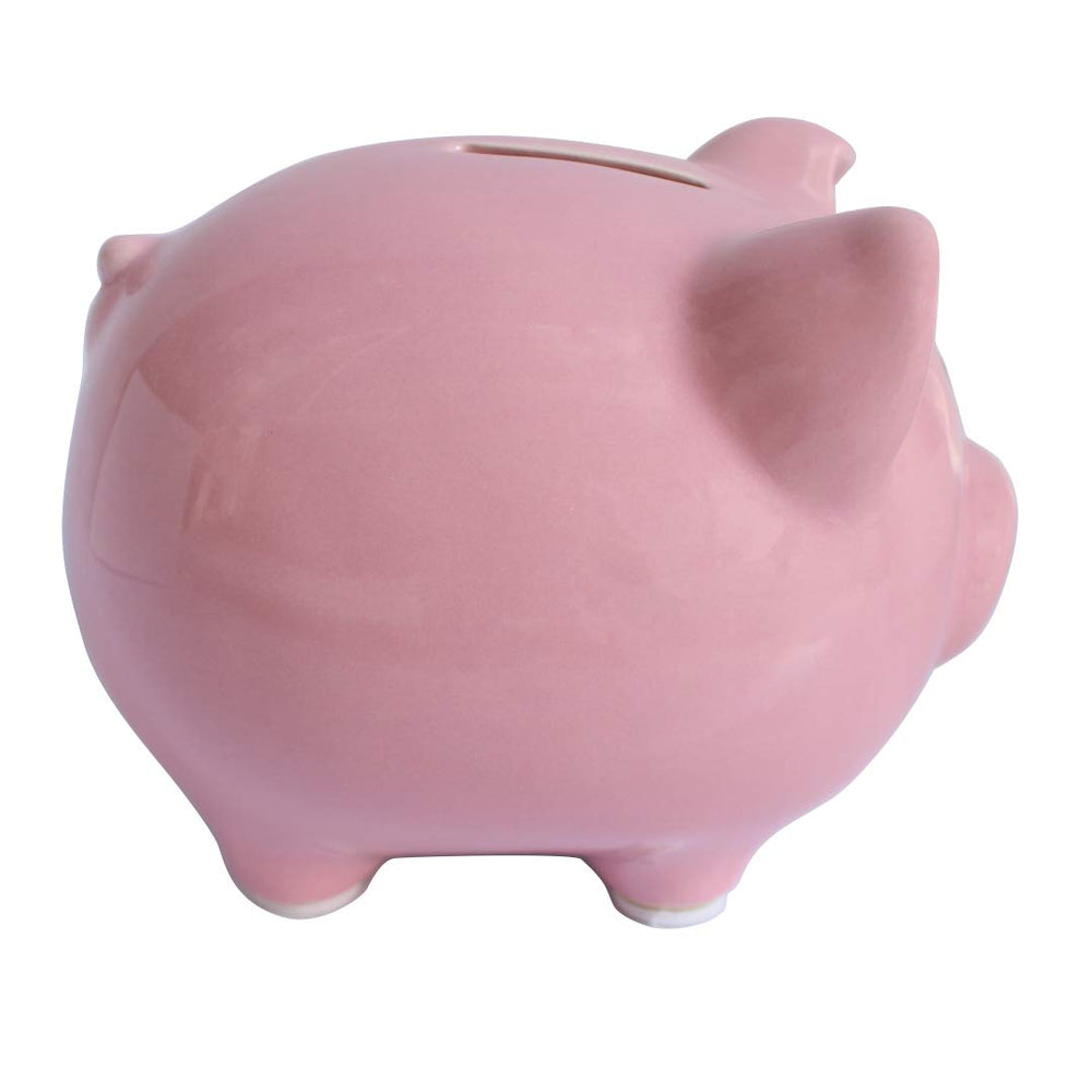 KOHIENWO Pink Piggy Bank top close-up emphasizes smooth finish for little hands.