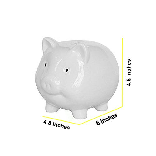 KOHIENWO six-inch piggy bank size on desk