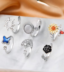 KOHOTA adjustable open ring with easy 5–10 size fit