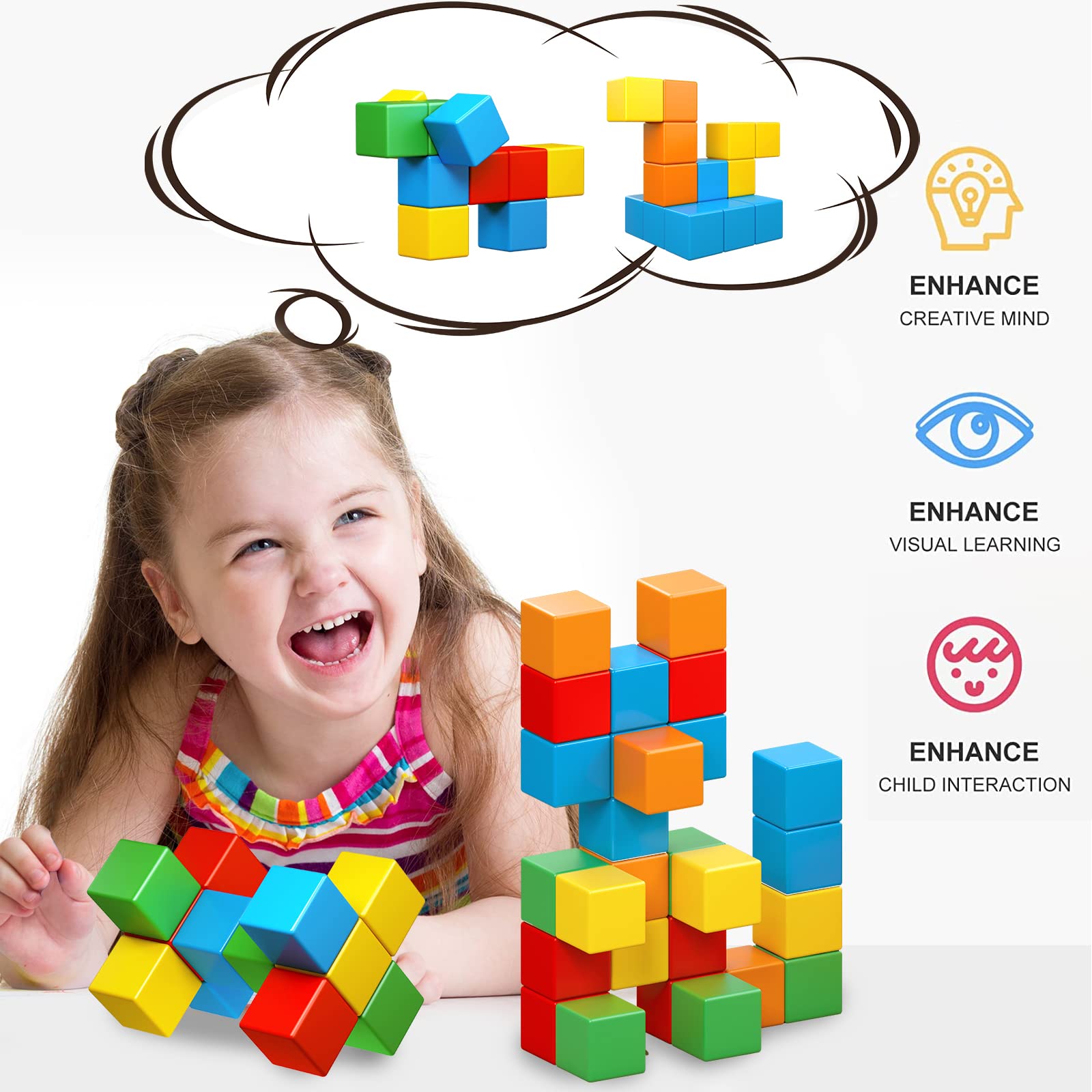 Portable KOIEMAY blocks offer durable travel-friendly play