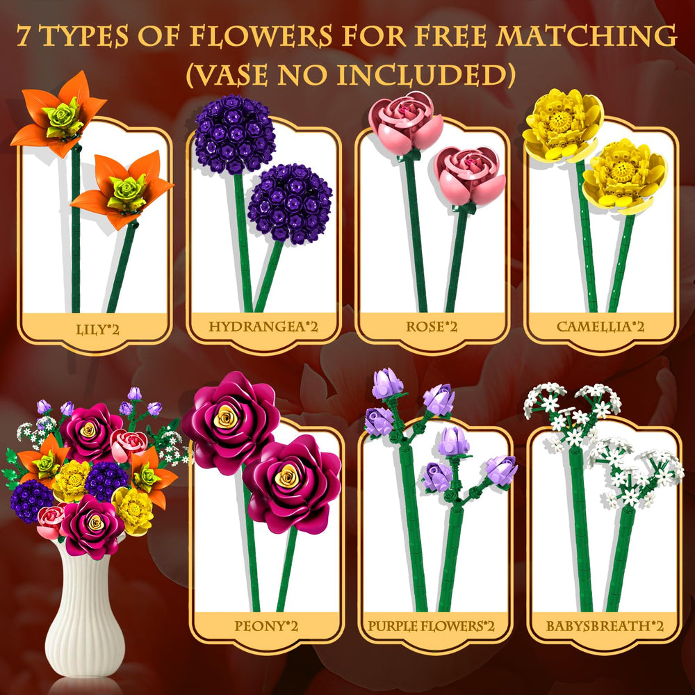 KOJAYHOL ABS bricks deliver durable, safe floral decor for display and play.