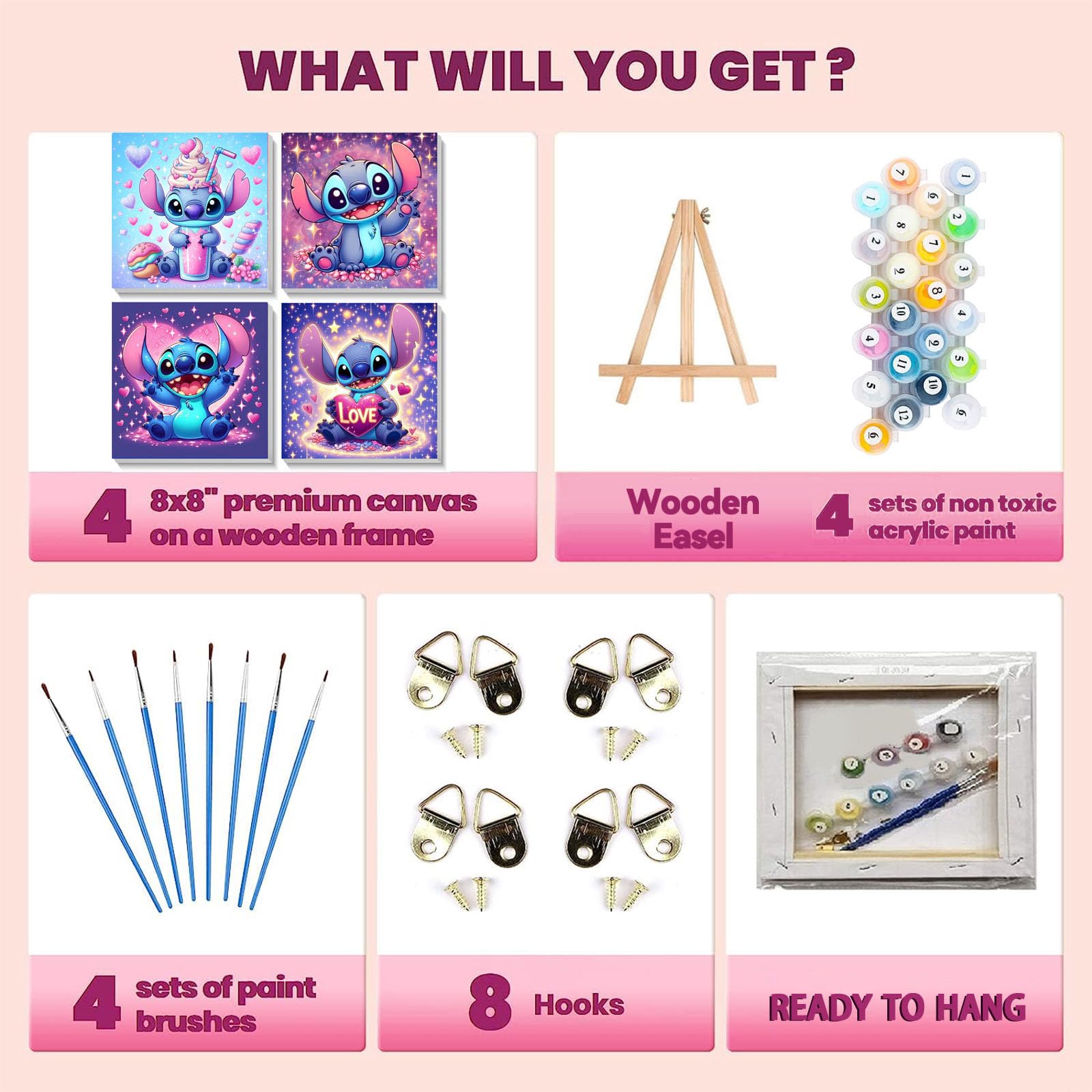 KOJEFCV linen canvas with clear number printing reduces eye strain.