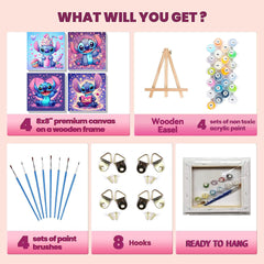 KOJEFCV linen canvas with clear number printing reduces eye strain.