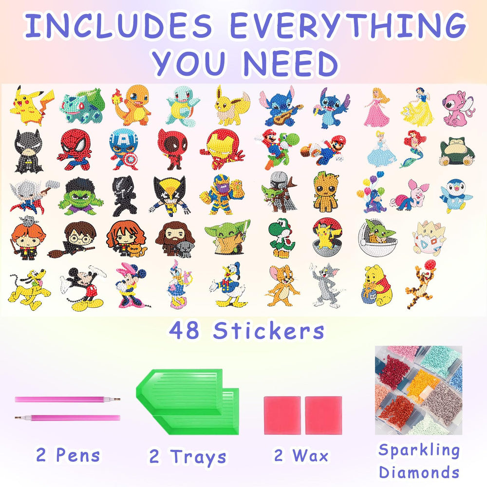 KOJEFCV diamond art stickers kit in action sparks creativity and focus.