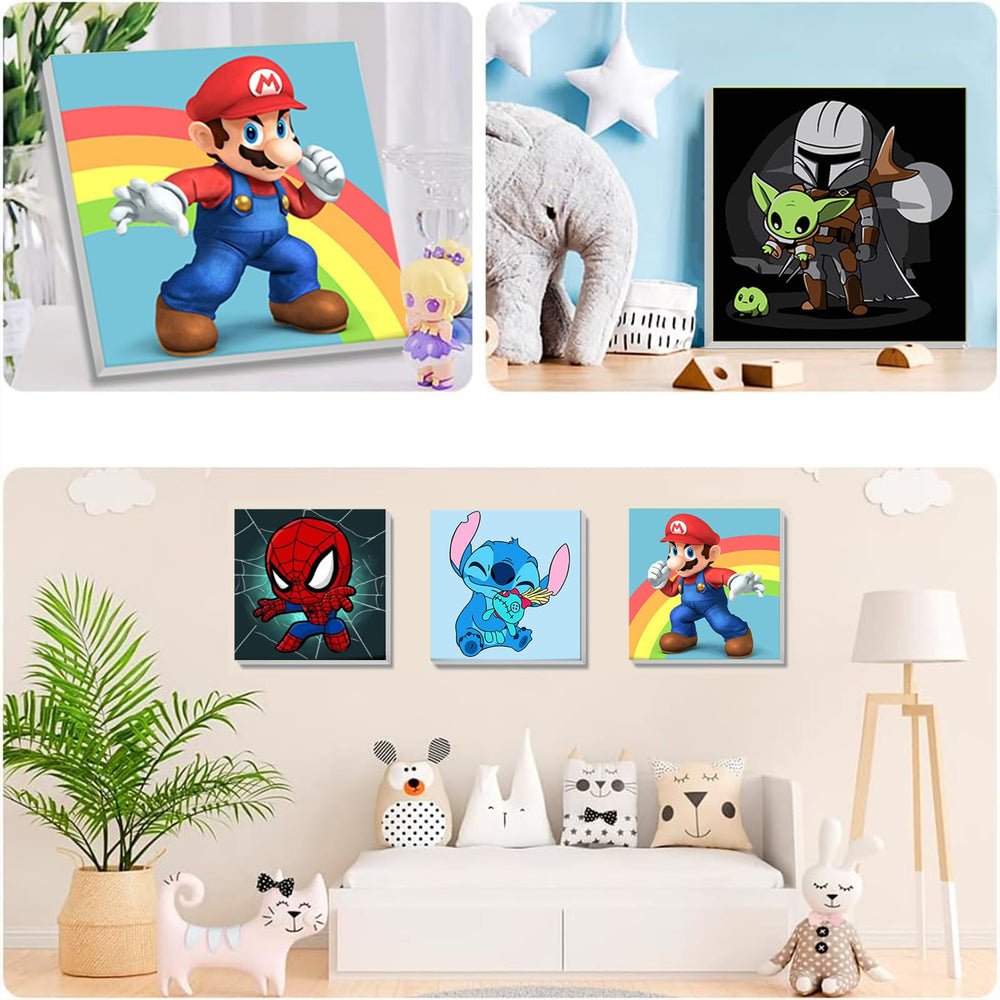KOJEFCV wooden frame with hanging hooks for wall display.