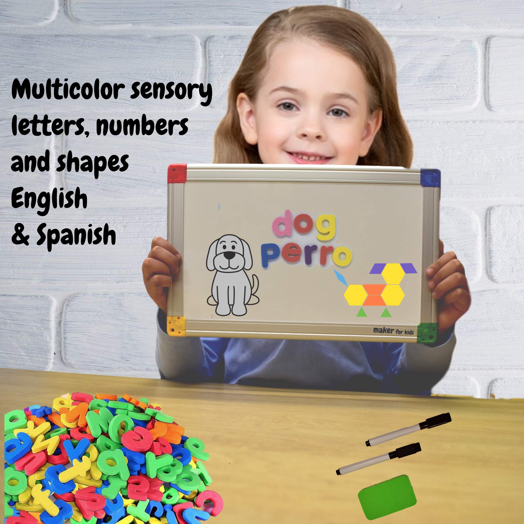 Koko Aroma multicolor foam letters, numbers, and shapes for spelling and shape play