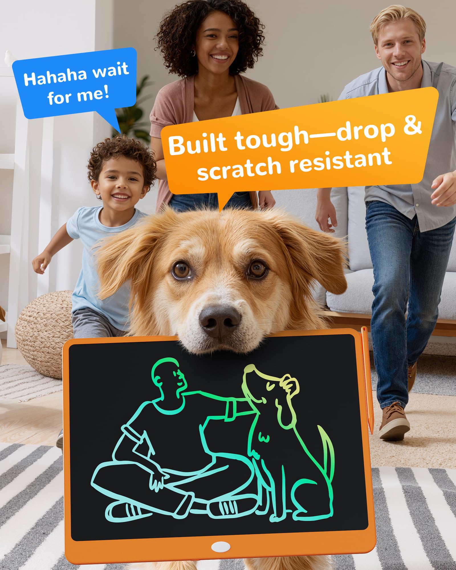 KOKODI doodle board orange frame highlighting bright design