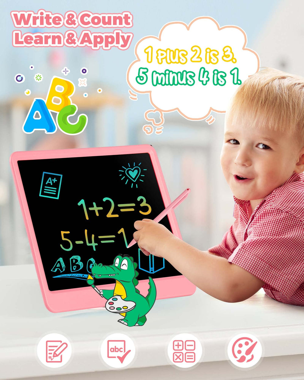 KOKODI durable anti-drop doodle board protects active kids on the go.