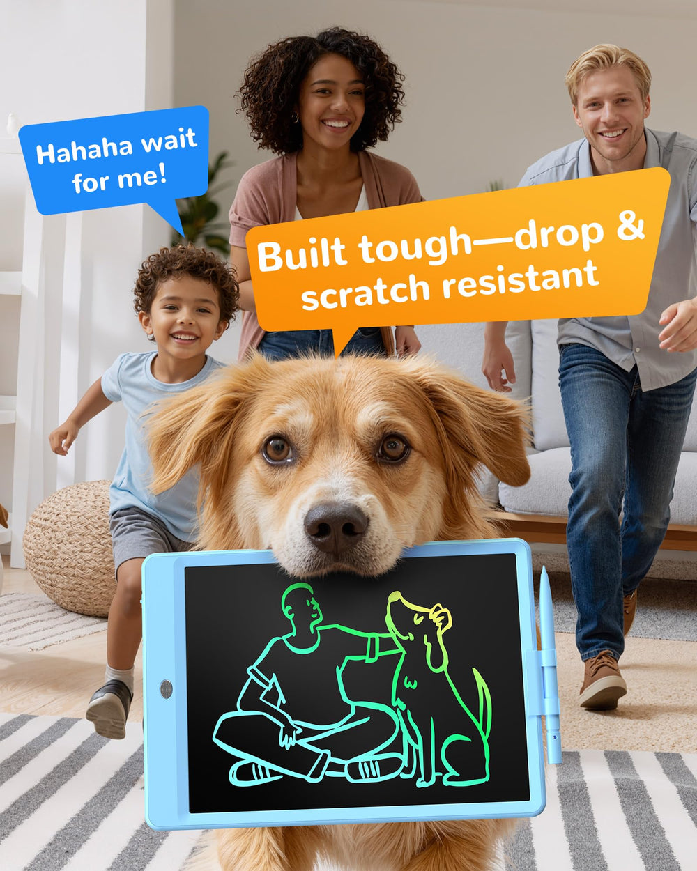 KOKODI erase button and lock feature to save or clear your drawings.