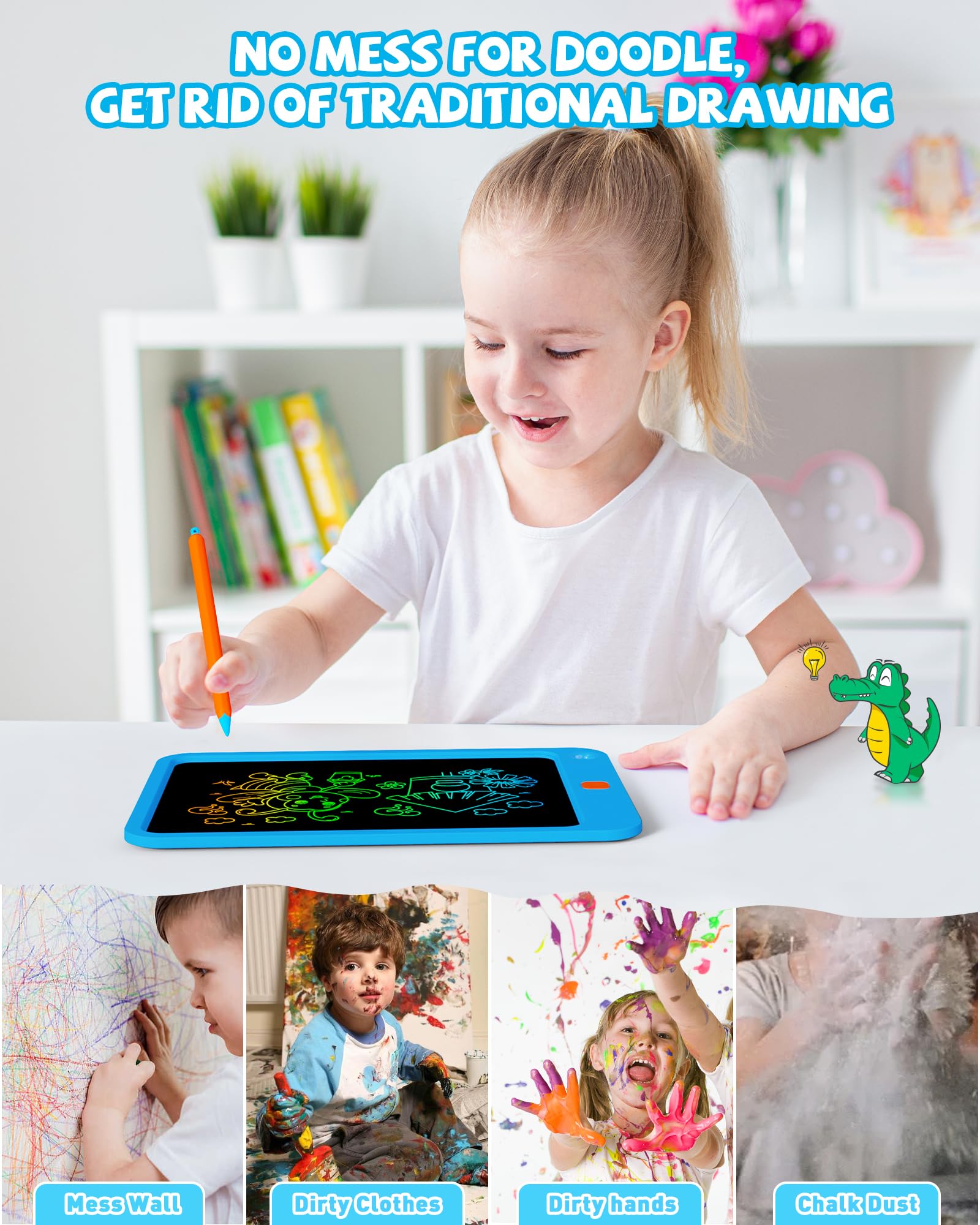 KOKODI eye-safe no-glare screen for comfortable viewing