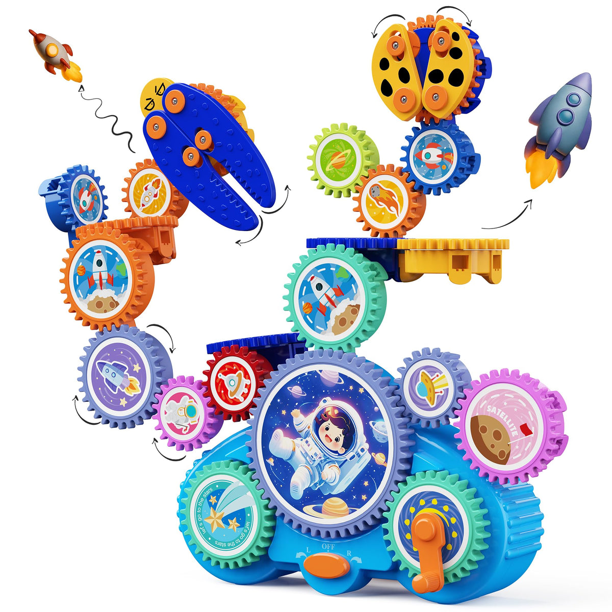 KOKODI gear-building toy pack front view for creative construction play.